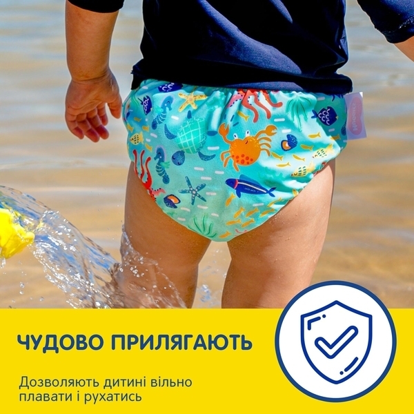 Многоразовые подгузники-трусики для плавания Huggies Little Swimmers, 5-6 (13+ кг), 1 шт. - Pampik - 3
