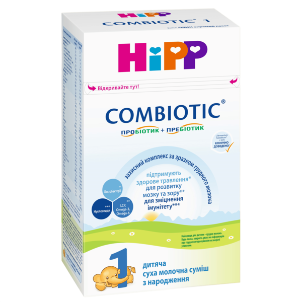 Суха молочна суміш HiPP Combiotic 1, 500 г - Pampik