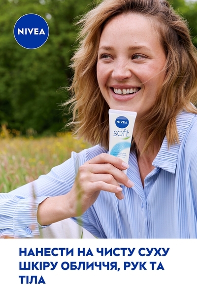 Крем для обличчя, рук та тіла Nivea Soft Освіжаючий зволожуючий, 75 мл - Pampik - 9