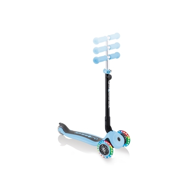 Самокат Globber Go UP Foldable Plus Lights, пастельно-синій (743-200) - Pampik - 9