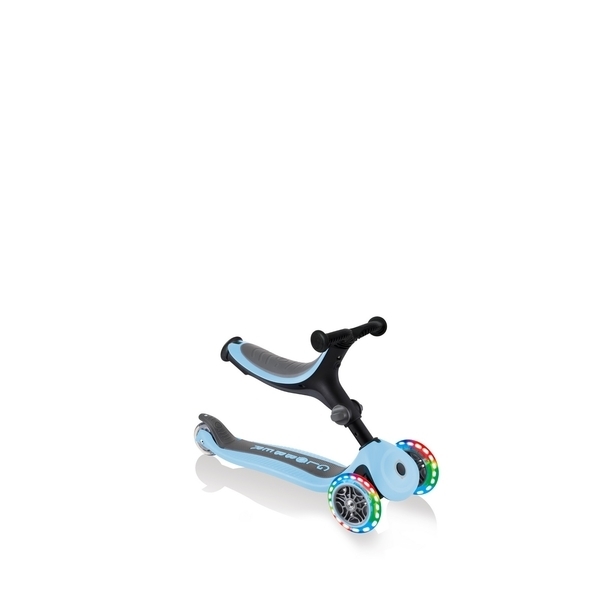 Самокат Globber Go UP Foldable Plus Lights, пастельно-синій (743-200) - Pampik - 15