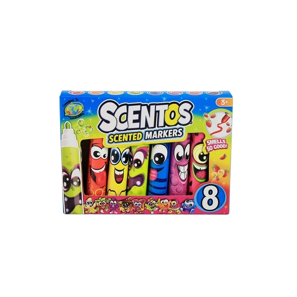 Набор ароматных мини-маркеров для рисования Scentos Яркое настроение, 8 цветов (16750) - Pampik