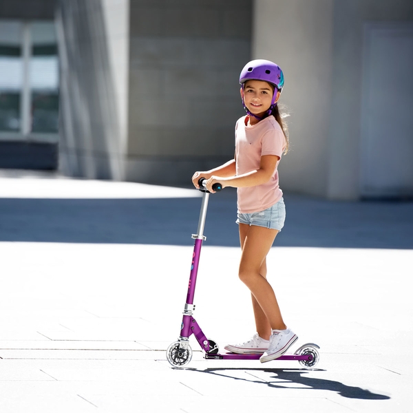 Самокат Micro Sprite LED, фіолетовий (SA0219) - Pampik - 6