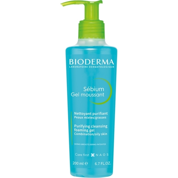 Гель для обличчя Bioderma Sebium, що очищає, 200 мл - Pampik