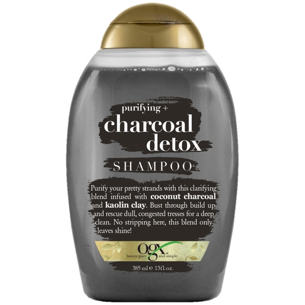 Шампунь OGX Детокс, для глибокого очищення, з кокосовим вугіллям та каоліном, 385 мл - Pampik