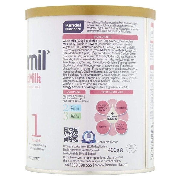 Суха молочна суміш Kendamil Classic 1, 0-6 міс., 400 г - Pampik - 3
