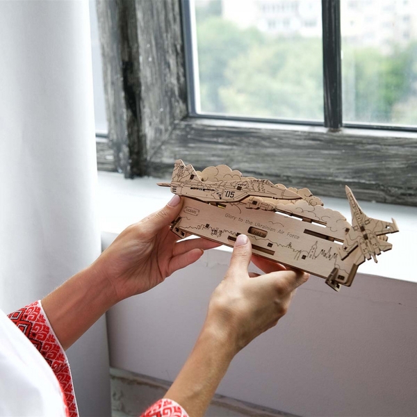 Механічний 3Д пазл Ukrainian Gears Привид Києва атакує 52 ел - Pampik - 3