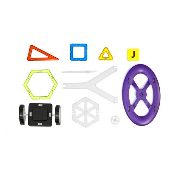 Магнітний конструктор Magplayer, 98 елементів (MPA-98) - Pampik - 4