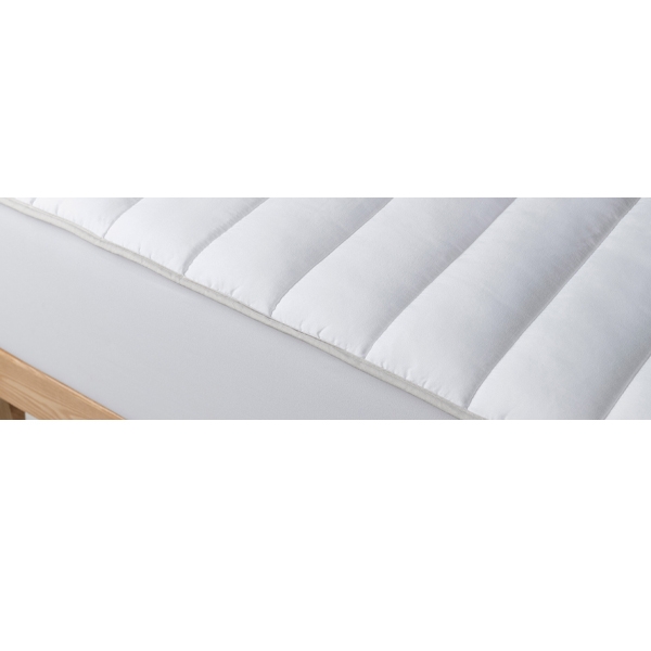 Наматрасник U-Tek Simple Aquastop PU на резинке, стеганный, 100х200 см, белый (SPU100200) - Pampik - 2