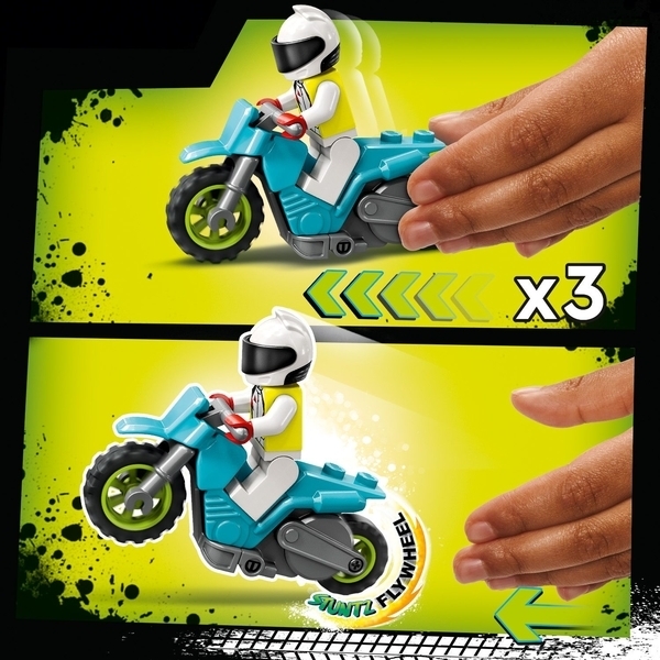 Конструктор LEGO City Stuntz Завдання з каскадерською вантажівкою та вогненним колом, 479 елементів (60357) - Pampik - 4