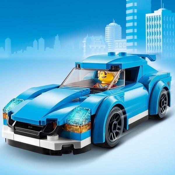 Подарунок. Конструктор LEGO City Great Vehicles Спортивний автомобіль, 89 дит. (60285) - Pampik - 9
