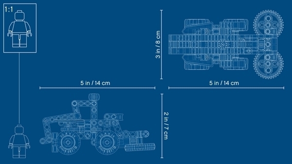 Подарунок. Конструктор LEGO Technic Mini CLAAS XERION, 130 деталей (42102) - Pampik - 13