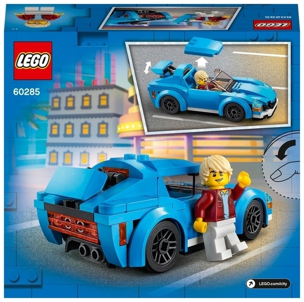 Подарунок. Конструктор LEGO City Great Vehicles Спортивний автомобіль, 89 дит. (60285) - Pampik - 11