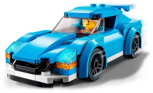 Подарунок. Конструктор LEGO City Great Vehicles Спортивний автомобіль, 89 дит. (60285) - Pampik - 3