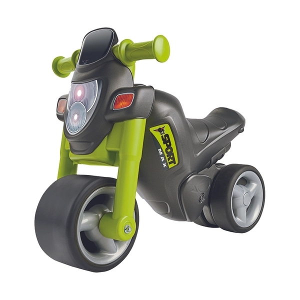 Мотоцикл для катання дитини BIG Спортивний стиль зі звуковим ефектом, зелений (56364) - Pampik - 3