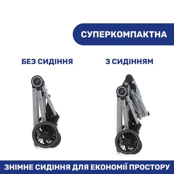 Универсальная коляска 2 в 1 Chicco Best Friend Pro Light, серый (79866.30.04) - Pampik - 11
