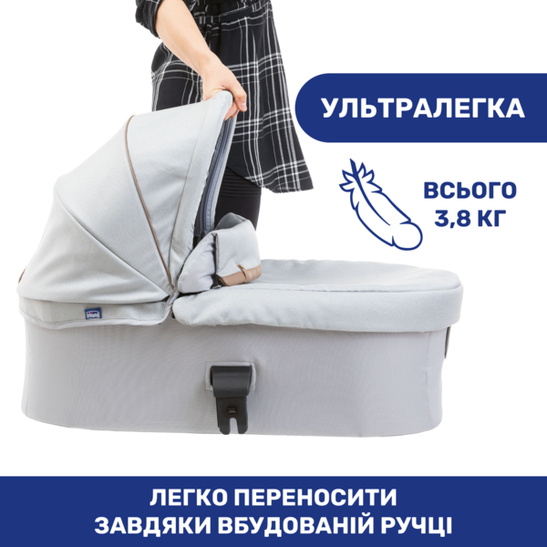 Универсальная коляска 2 в 1 Chicco Best Friend Pro Light, серый (79866.30.04) - Pampik - 15