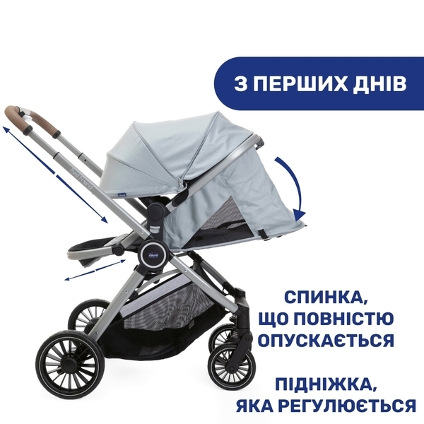 Прогулянкова коляска Chicco Best Friend Pro, сіра (79866.30-1) - Pampik - 6