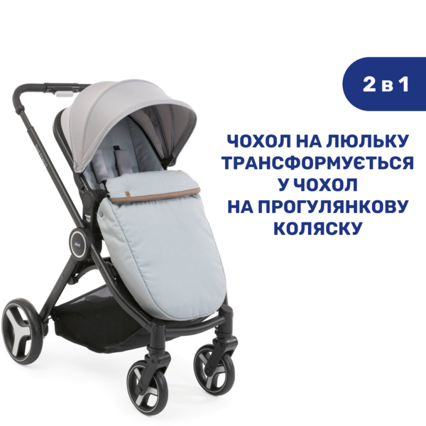 Универсальная коляска 2 в 1 Chicco Best Friend Pro Light, серый (79866.30.04) - Pampik - 13