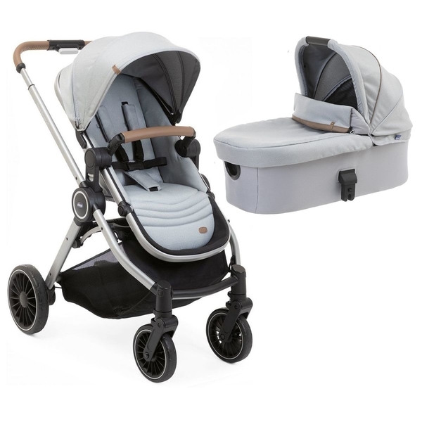 Универсальная коляска 2 в 1 Chicco Best Friend Pro Light, серый (79866.30.04) - Pampik - 2