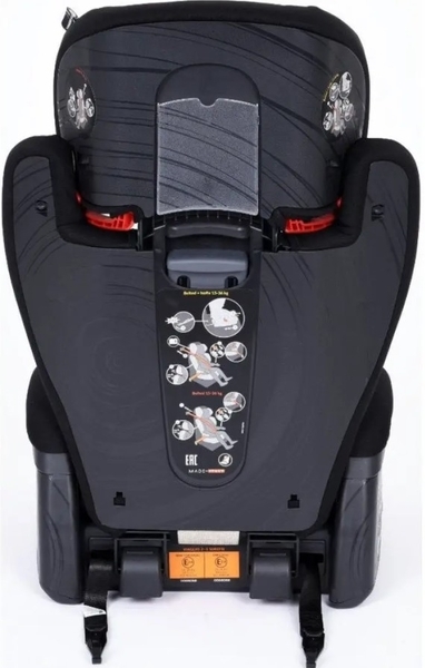 Автокрісло Viaggio 1-2-3 Via Monza (чорне з червоним) - Pampik - 3