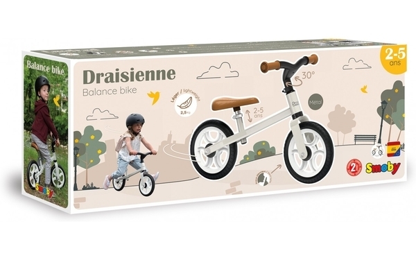 Біговел Smoby двоколісний, сірий (770210) - Pampik - 5