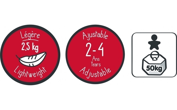 Біговел Smoby Роккі двоколісний, червоний (770400) - Pampik - 4