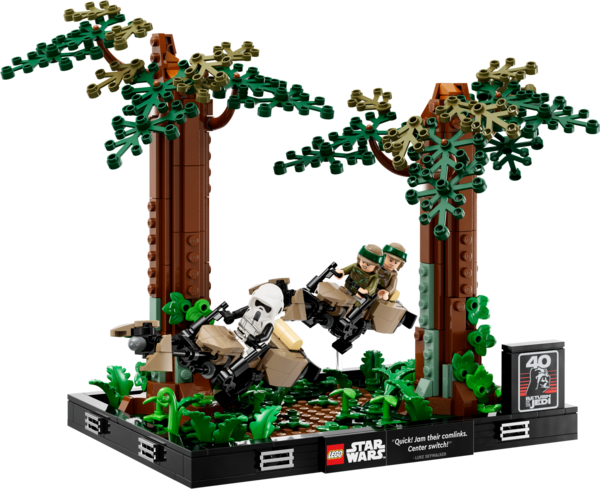 Конструктор LEGO Star Wars™ Діорама Погоня на спідері на Ендорі, 608 деталей (75353) - Pampik - 2