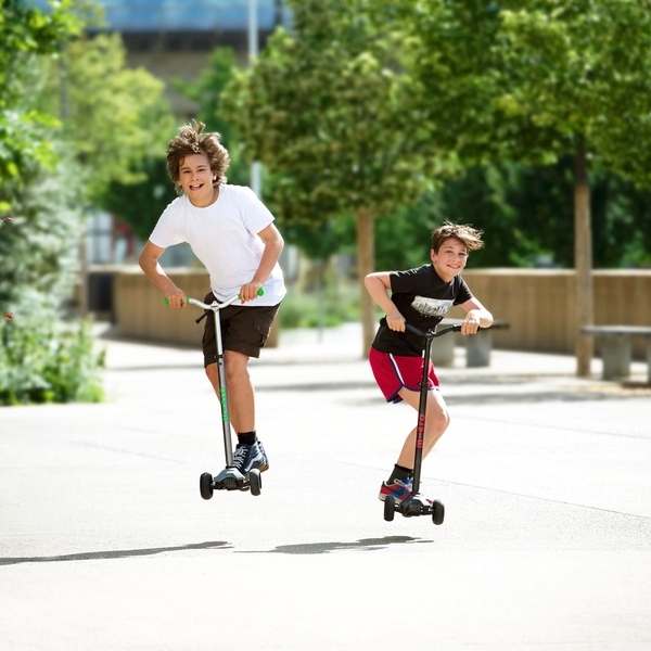 Самокат Micro Maxi PRO Deluxe, чорно-червоний (MMD087) - Pampik - 8