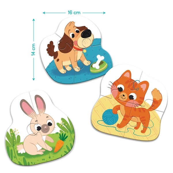 Пазлы 3 в 1 DoDo Домашние животные (300395) - Pampik - 3