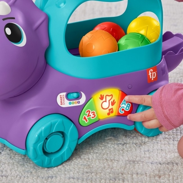 Інтерактивний Веселий трицератопс Fisher-Price із технологією Smart Stage, багатомовний (HNR53) - Pampik - 7