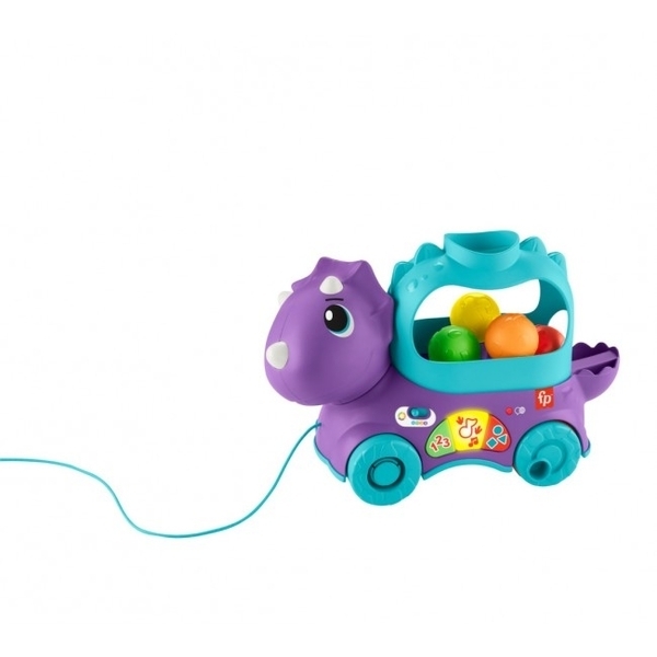 Інтерактивний Веселий трицератопс Fisher-Price із технологією Smart Stage, багатомовний (HNR53) - Pampik