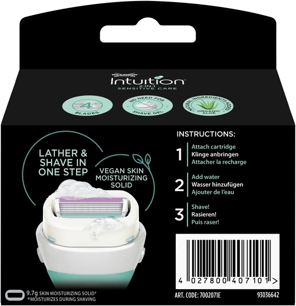 Леза для гоління Wilkinson Sword Intuition Sensitive Care Blades 3 шт. - Pampik - 2