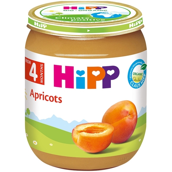 Органічне фруктове пюре HiPP Абрикос, 125 г - Pampik - 2