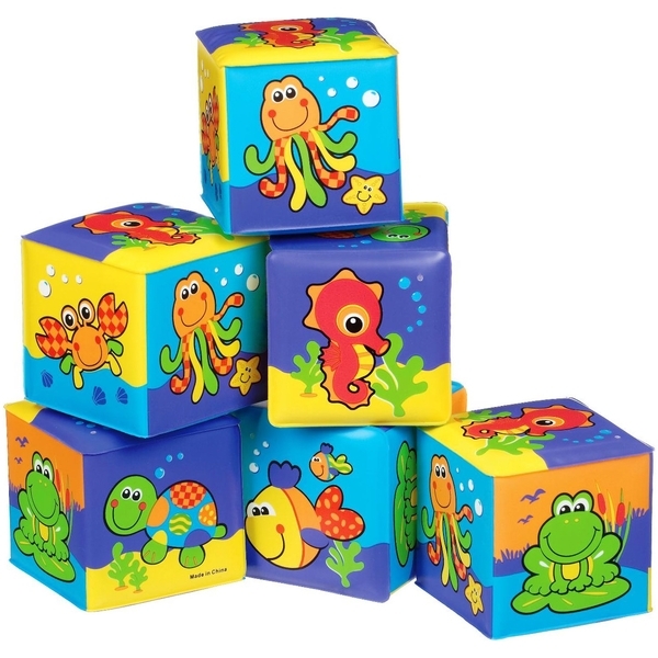 Іграшки для ванної Playgro Кубики, 6 шт. (7165) - Pampik