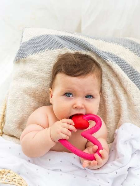 Іграшка-прорізувач Oli&Carol Серце Агата (L-AGATHA-HEART) - Pampik - 3