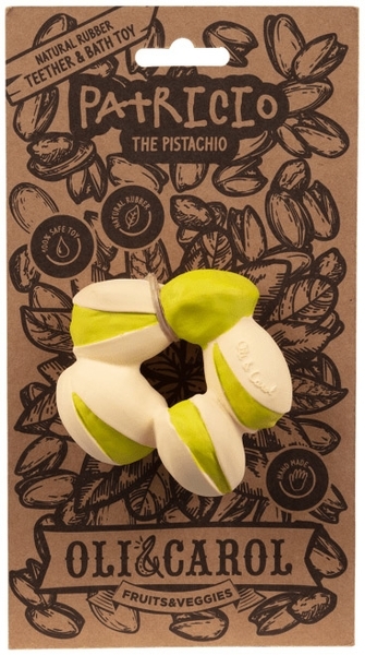 Іграшка-прорізувач Oli&Carol Фісташка Патріціо (L-PISTACHIO-UNIT) - Pampik - 3