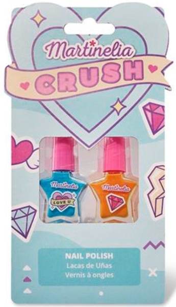 Набір лаків для нігтів Martinelia, синій та помаранчевий, 2 шт. (11102) - Pampik