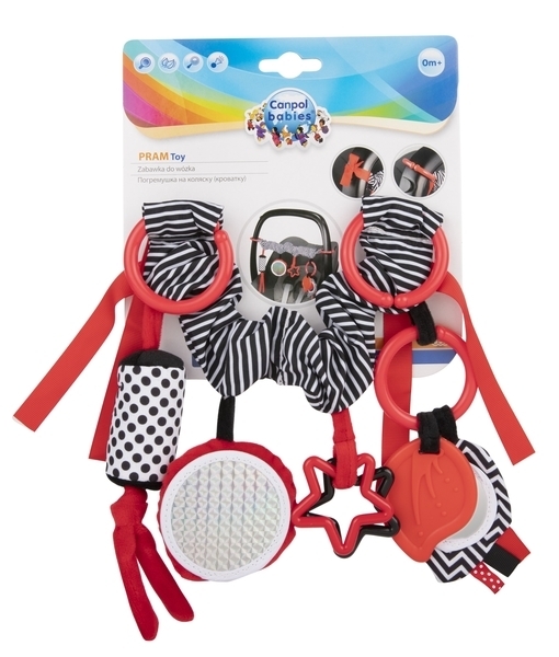 Підвіска на коляску для сидіння Canpol babies Sensory Toys, червоний (68/071_red) - Pampik - 3