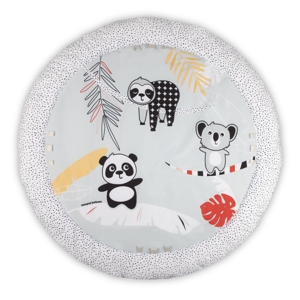 Развивающий коврик Canpol babies BabiesBoo с зеркалом, серый (68/092) - Pampik - 4