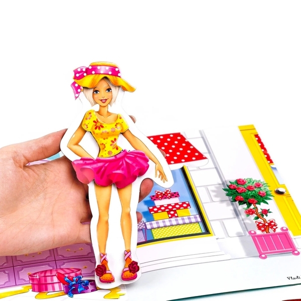 Магнитная игра "Блондинка" (укр.) Vladi Toys, укр. - Pampik - 3