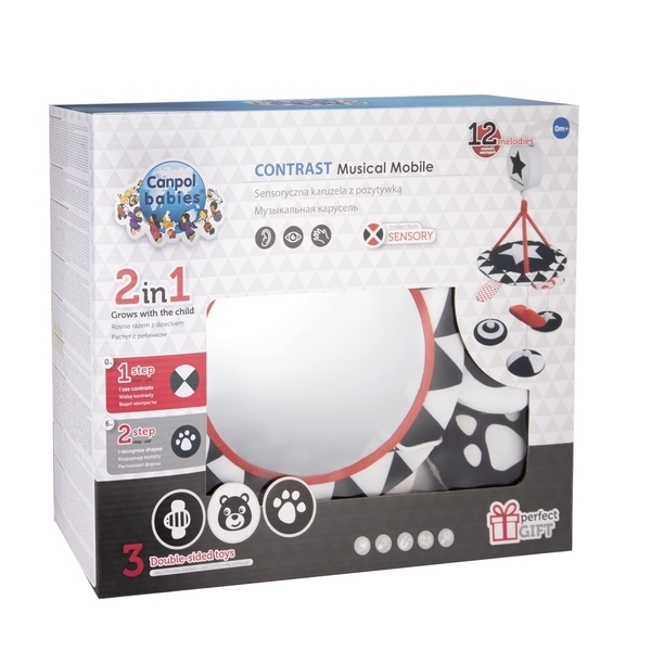 Карусель плюшевая музыкальная Canpol babies Sensory Toys (68/084) - Pampik - 11