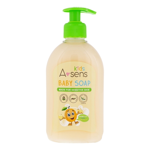 Дитяче рідке мило A-sens Kids з гіпоалергенним абрикосовим парфумом 300 мл (4820167004958) - Pampik