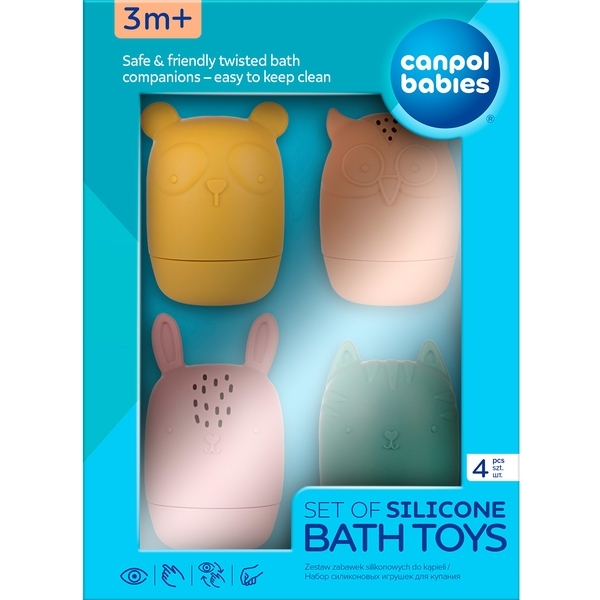 Іграшки для купання Canpol babies, 4 шт. (80/308) - Pampik