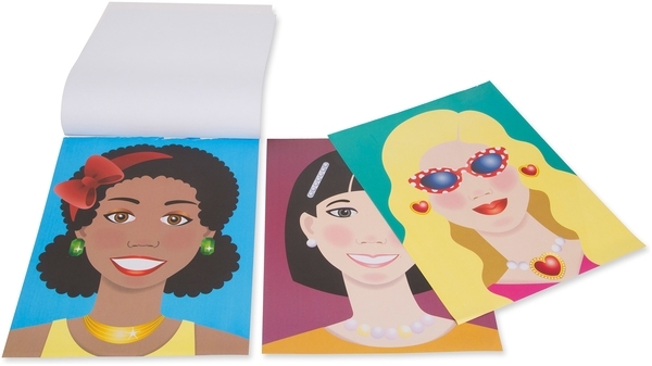 Набор стикеров Melissa&Doug Make-up, 28х36х1 см (MD14195) - Pampik - 4