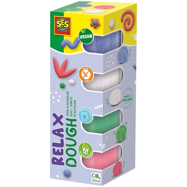 Незасихаюча маса для ліплення SES Creative Feel good dough, пастель (00514S) - Pampik