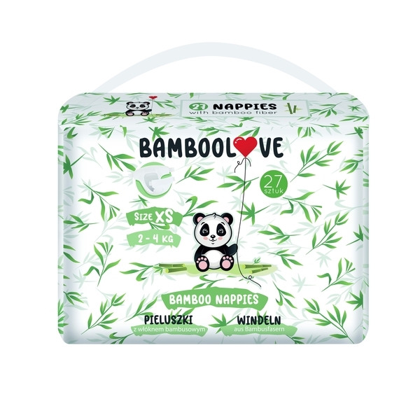 Підгузки Bamboolove Розмір XS (2-4 кг) 27 шт (5903999558680) - Pampik