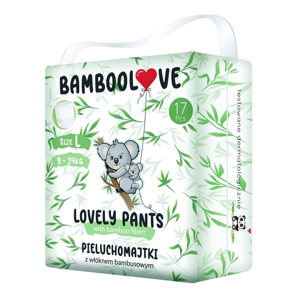 Підгузки Bamboolove Розмір L (9-14 кг), 17 шт. (5903999558666) - Pampik