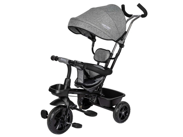 Триколісний велосипед FreeON Free2Move Sport Black Grey, сірий (44169) - Pampik