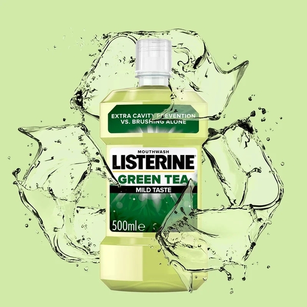 Ополіскувач для ротової порожнини Listerine® Зелений чай, 500 мл - Pampik - 3